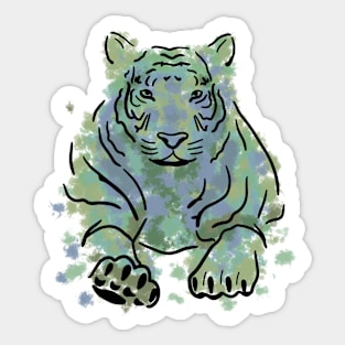 Watercolor tiger Sticker